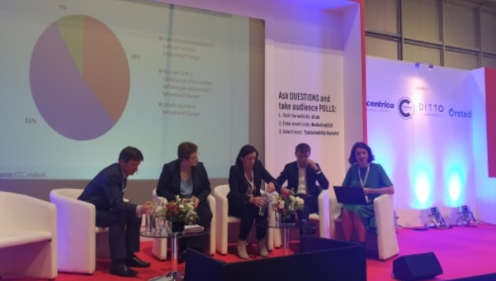 The panel discussion was the first taking place at the Sustainability Keynote Theatre this year